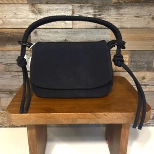 Cee Klein Sleek Black Shoulder Bag with Adjustable Braided Straps